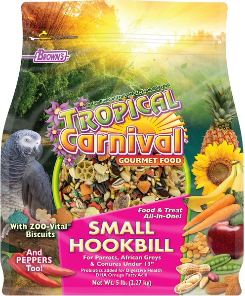 Brown's Tropical Carnival Gourmet Small Hookbill Food, 5-lb bag slide 1 of 5