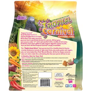 Brown's Tropical Carnival Gourmet Small Hookbill Food, 5-lb bag