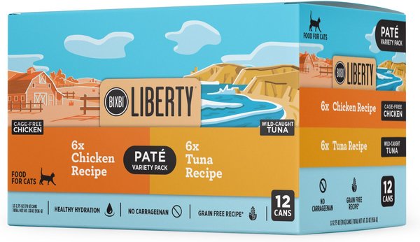 BIXBI LIBERTY Chicken Recipe Tuna Recipe Variety Pack Grain Free