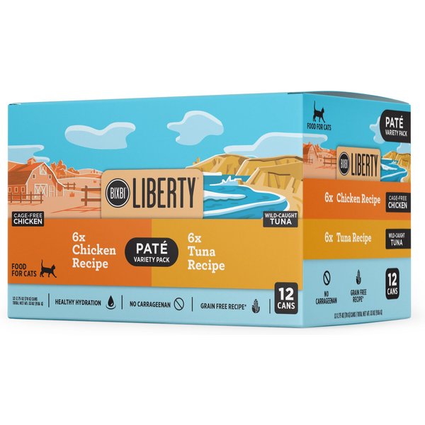 BIXBI Liberty Chicken Pate Recipe Grain Free Wet Cat Food 2.75