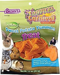 Brown's Tropical Carnival Sweet Potato Yummies Small Animal Treats, 3.5-oz bag