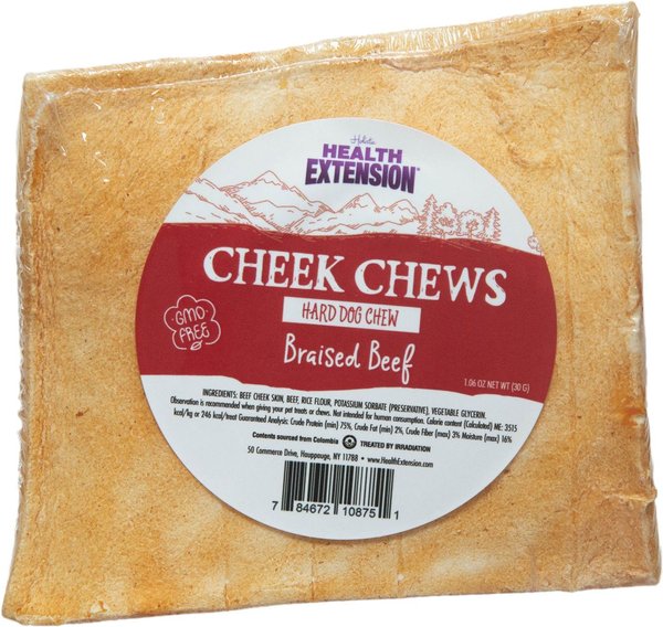 HEALTH EXTENSION Cheek Chews Beef Dog Chew 1 count Chewy