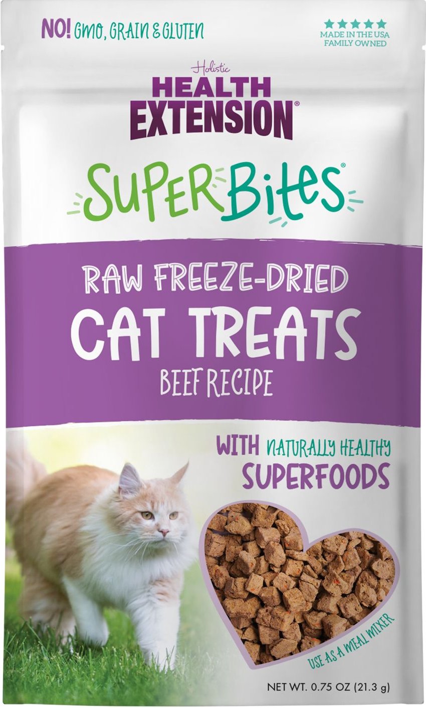 HEALTH EXTENSION Super Bites Beef Freeze-Dried Cat Treats, .75-oz bag 