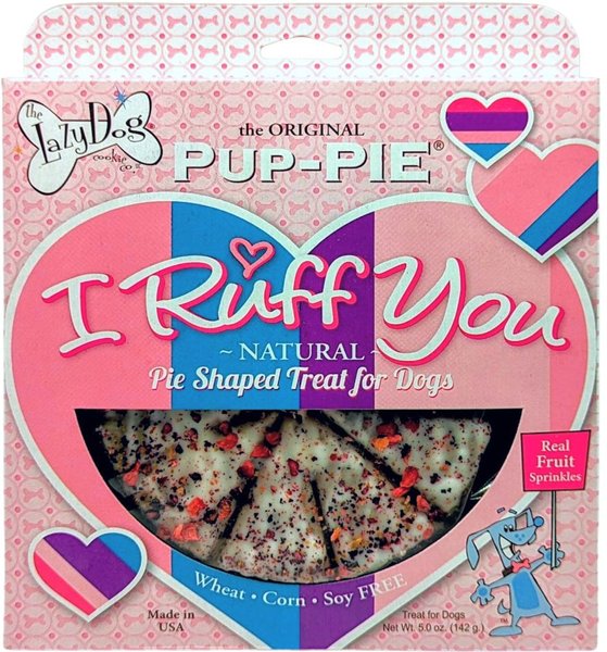 THE LAZY DOG COOKIE CO. The Original PupPIE I Ruff You Dog Treat, 5oz