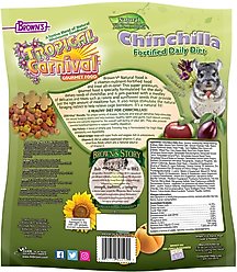 Brown's Tropical Carnival Natural Fortified Daily Diet Chinchilla Food, 3-lb bag slide 2 of 5