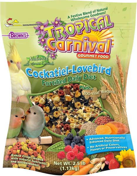 tropical carnival parrot food