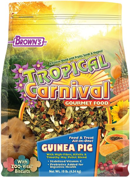 Brown's Tropical Carnival Gourmet Guinea Pig Food, 10-lb bag slide 1 of 4