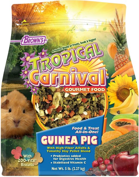 Brown's Tropical Carnival Gourmet Guinea Pig Food, 5-lb bag slide 1 of 8