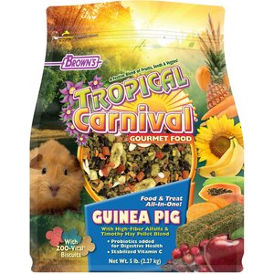 Brown's Tropical Carnival Gourmet Guinea Pig Food, 5-lb bag