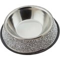 Sparkles Home Luminous Rhinestone Dog Bowl, Silver, 2.5-cup
