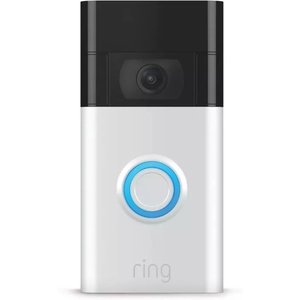 Ring Video Doorbell Outdoor WiFi Pet Camera, Satin Nickel