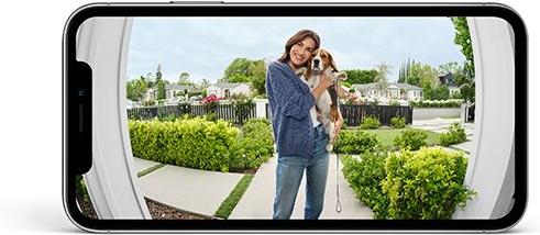 Show full view: Ring Video Doorbell Outdoor WiFi Pet Camera, Satin Nickel slide 3 of 6