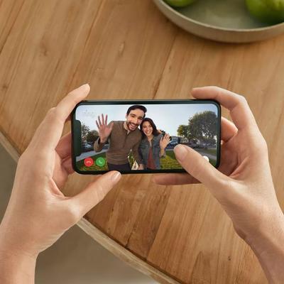 Show full view: Ring Video Doorbell Outdoor WiFi Pet Camera, Satin Nickel slide 5 of 6