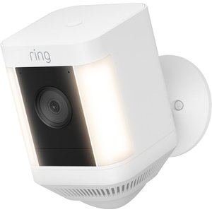 Ring Spotlight Cam Plus Battery Outdoor WiFi Pet Camera, White