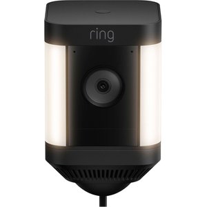 Ring Spotlight Cam Plus Plug-In Outdoor WiFi Pet Camera, Black