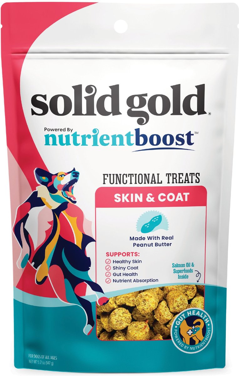 Solid Gold Supplements Skin & Coat Health Soft Chews Grain-Free Dog Supplement