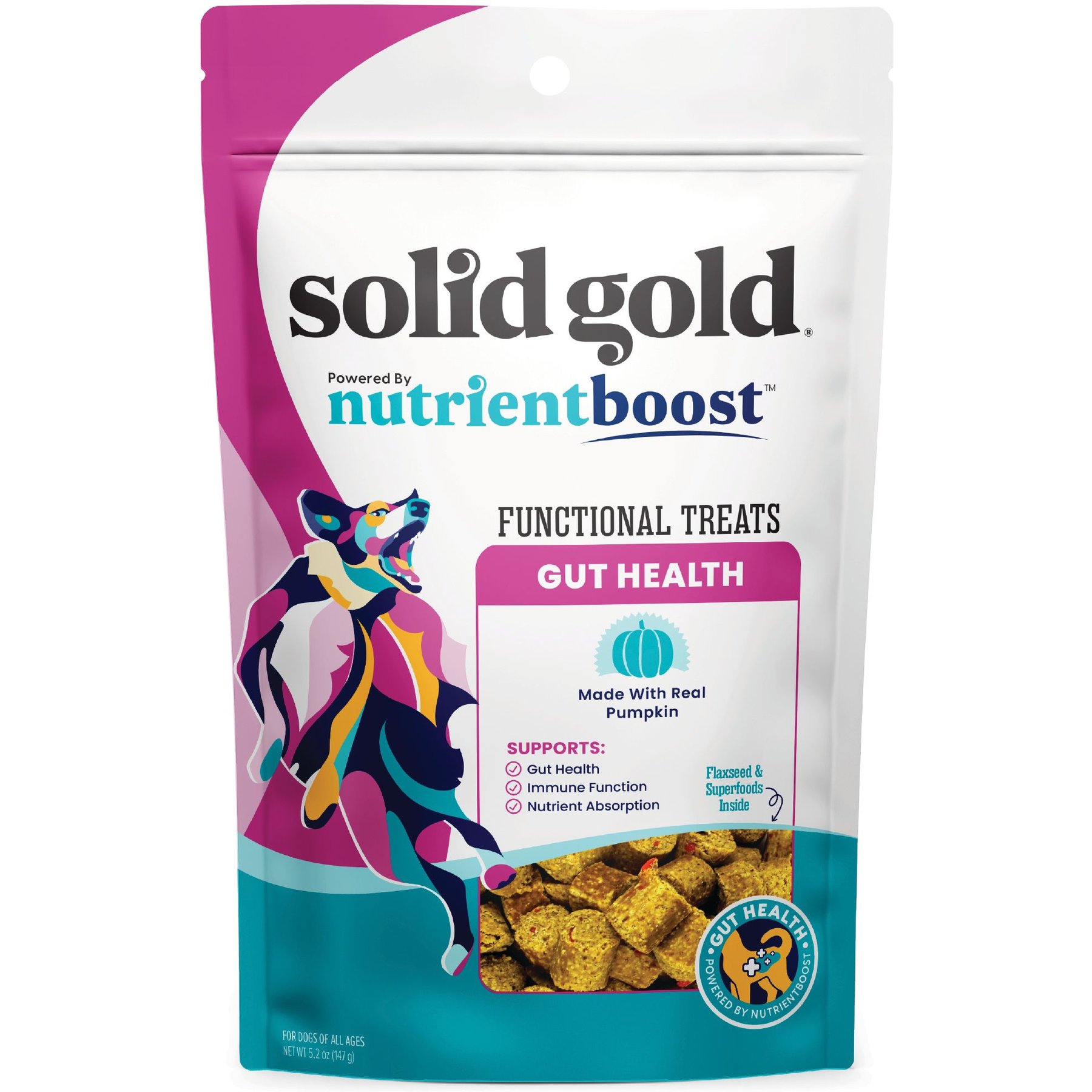 SOLID GOLD Gut Health Pumpkin Soft Chewy Digestion Dog Treats 5 2 oz solid-gold-gut-health-pumpkin-soft-chewy-digestion-dog-treats-5-2-oz