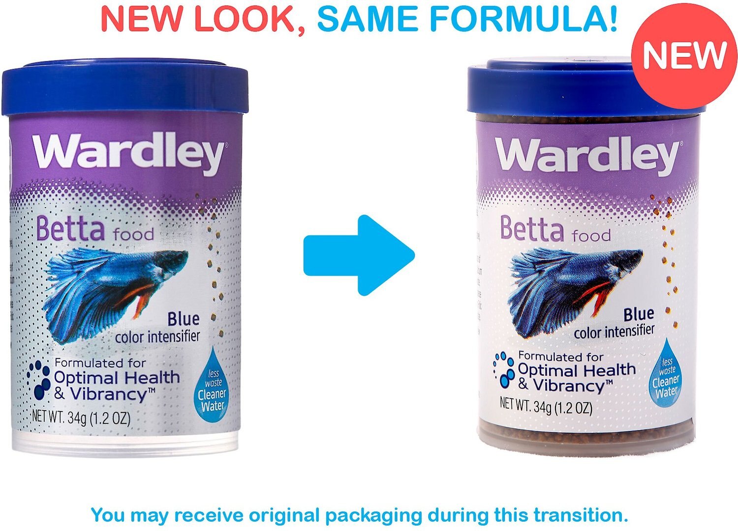 wardley betta food blue