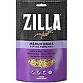 Zilla Reptile Munchies Mealworms Lizard Food, 3.75-oz bag
