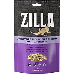 Zilla Reptile Munchies Omnivore with Calcium, 4-oz