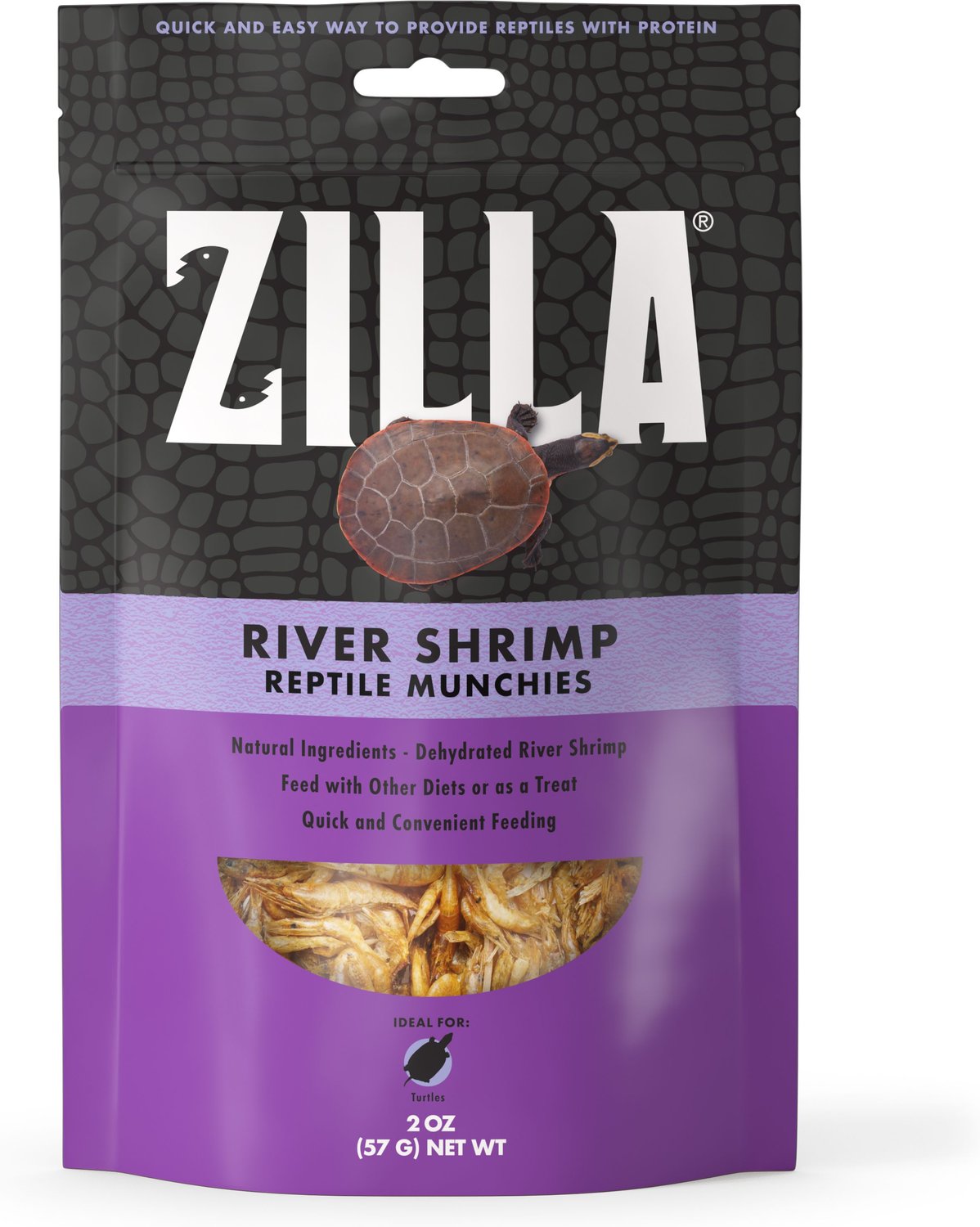 River Shrimp Dehydrated Large Fish/Turtle/Salamander Reptile Munchies Food Zilla 