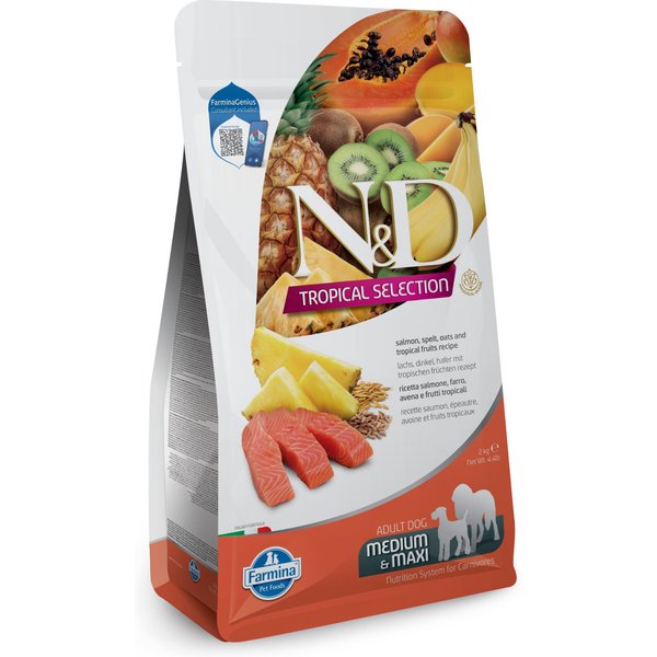 FARMINA ND Dog Tropical Selection Hundefutter - Med Maxi Huhn, 2 Kg