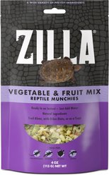 Zilla Small Animal Munchies Vegetable & Fruit Mix Lizard Food, 4-oz bag