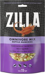 Zilla Reptile Munchies Omnivore Mix Lizard Food, 4-oz bag