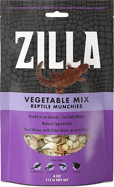 Zilla Reptile Munchies Vegetable Mix Lizard Food, 4-oz bag slide 1 of 4