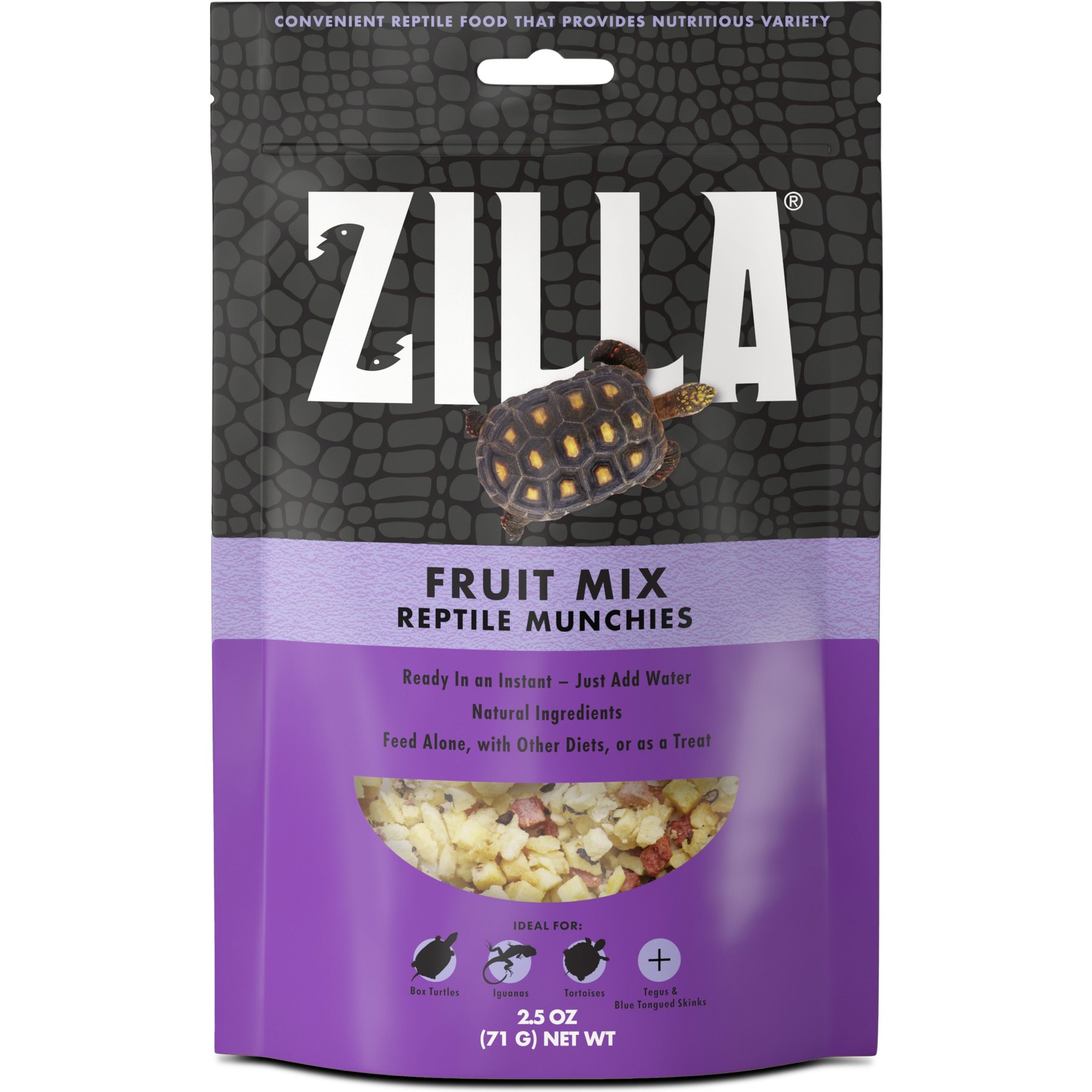 ZILLA Reptile Munchies Fruit Mix Reptile Food 2.5 oz bag Chewy