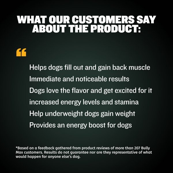 Bully Max Training Chews + Muscle Gain 2-in-1 Supplement for Dogs, 10.6-oz pouch