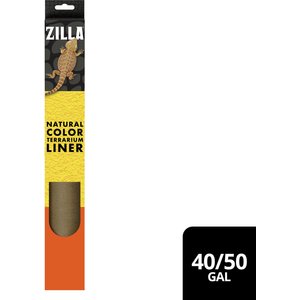 Zilla Terrarium Liner, Brown, 40/50-gal