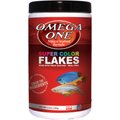 Omega One Super Color Flakes Tropical Fish Food, 5.3-oz jar