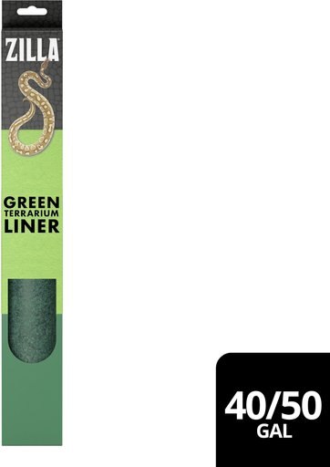 Zilla Terrarium Liner, Green, 40/50-gal