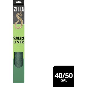 Zilla Terrarium Liner, Green, 40/50-gal