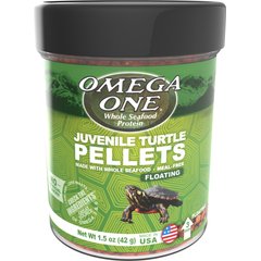 Omega One Juvenile Turtle Floating Pellets Food, 1.5-oz jar