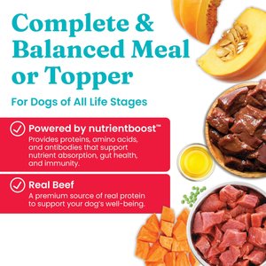 Solid Gold Complete & Balanced Beef Recipe Air Dried Dog Food Topper, 4-oz pouch