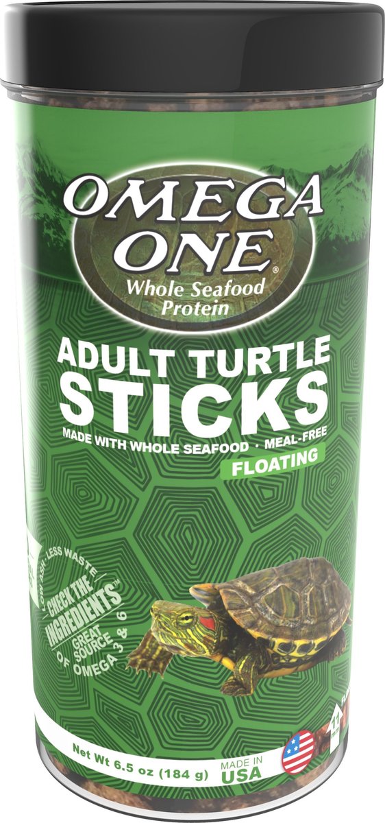 Omega One Adult Turtle Floating Sticks Food