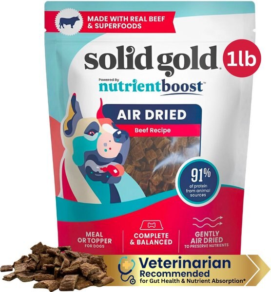 SOLID GOLD Complete Balanced Beef Recipe Air Dried Dog Food