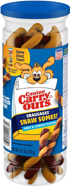 Carry outs dog treats warning best sale