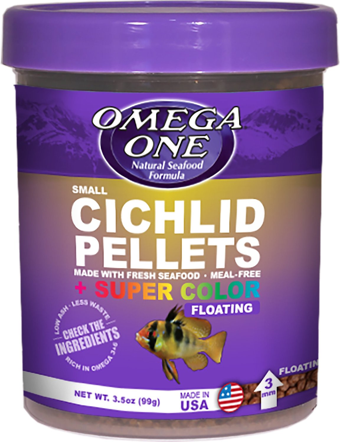 omega one small cichlid pellets