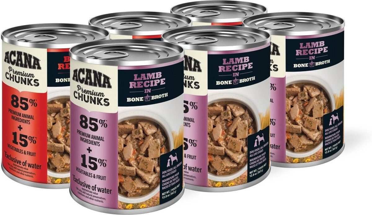 ACANA Lamb & Beef Recipe Variety Pack GrainFree Wet Dog Food, 12oz
