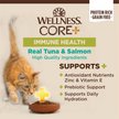 Wellness CORE+ Immune Health Tuna & Salmon Natural Grain-Free Pate Wet Cat Food, 2.8-oz can, case of 12