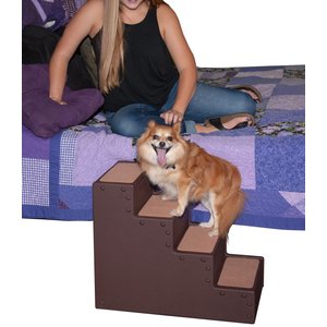 Pet Gear Pet Step Cat & Dog Stairs, Chocolate, 4-step