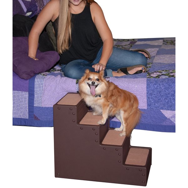 PET GEAR Easy Step Cat & Dog Stairs, Chocolate