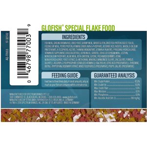 GloFish Special Flakes Fish Food, 1.59-oz jar