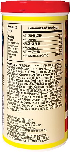Tetra Color Tropical Flakes Fish Food, 7.06-oz jar