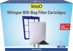 Tetra Bio-Bag Large Disposable Filter Cartridges, 12 count