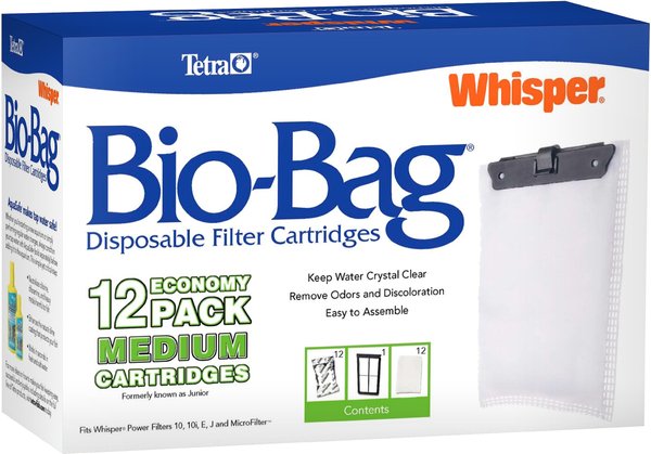 Tetra Bio-Bag Medium Disposable Filter Cartridges, 12 count slide 1 of 6