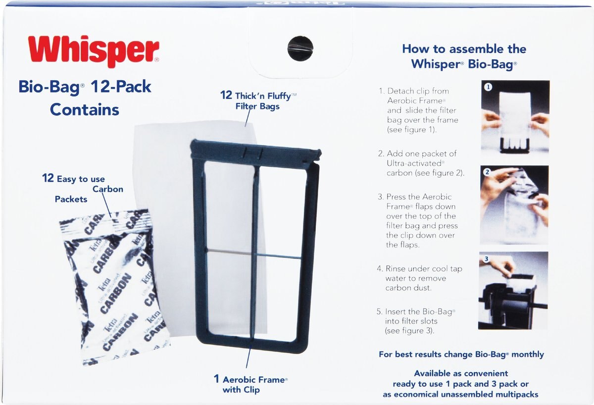 TETRA BioBag Medium Disposable Filter Cartridges, 12 count